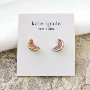 ❤️Kate Spade fruit salad pavé grapefruit Gold pink stud earrings